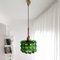 Large Mid-Century Green Bubble Glass Hanging Lamp by Helena Tynell, 1960s, Image 3