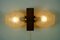 Mid-Century Teak 2-Flame Wandlampe, 1960er 2