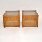 Vintage Bamboo & Rattan Side Tables, 1970s, Set of 2 2