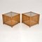 Vintage Bamboo & Rattan Side Tables, 1970s, Set of 2 5
