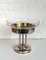 Art Deco Centerpiece Presentation Bowl in Chrome & Glass, Belgium 2