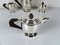 Art Déco French Silver-Plated Coffee Set from Daguzé, Set of 4 8