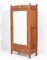 Arts & Crafts Art Nouveau Gold Oak Wardrobe, 1900s 2