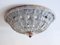 Large Mid-Century Modern German Crystal Glass Flush Mount or Sconce, 1950s, Image 5