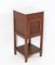 Art Nouveau Oak Nightstand with Marble Top, 1900s, Image 1