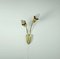 Mid-Century Ceramic Brass Wall Light, 1950s, Image 7