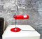 Lampe de Bureau Modèle Spider Mid-Century Rouge par Joe Colombo pour Oluce, Italie, 1967 1