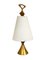 Brass and Glass Table Lamp by Max Ingrand for Fontana Arte, Italy, 1950s 2