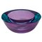 Green and Violet Murano Glass Bowl by Flavio Poli for Seguso, Italy, 1960s 1