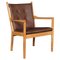 Lounge or Armchair by Hans J. Wegner for Fritz Hansen, Image 1