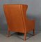 Wingback Chair with Ottoman by Børge Mogensen for Fredericia, Image 7