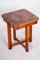 Small Art Deco Czech Walnut Table, 1930s, Image 5