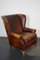 Vintage Dutch Burgundy Leather Club Chair, the Netherlands 15