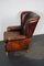 Vintage Dutch Burgundy Leather Club Chair, the Netherlands 6