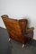 Vintage Dutch Burgundy Leather Club Chair, the Netherlands 9