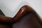 Vintage Dutch Burgundy Leather Club Chair, the Netherlands, Image 4
