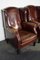Club chair vintage in pelle color cognac, Paesi Bassi, set di 2, Immagine 10