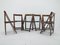 Mid-Century Folding Chairs by Aldo Jacober for Alberto Bazzani, 1960s, Set of 6 4