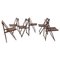 Mid-Century Folding Chairs by Aldo Jacober for Alberto Bazzani, 1960s, Set of 6, Image 1