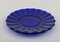 Blue Mouth Blown Art Glass Plates by Monica Bratt for Reijmyre, Set of 10 5