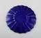 Blue Mouth Blown Art Glass Plates by Monica Bratt for Reijmyre, Set of 10 8