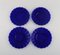 Blaue mundgeblasene Kunstglas Teller von Monica Bratt für Reijmyre, 10er Set 3