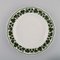 Green Hand-Painted Porcelain Ivy Vine Leaf Plates from Meissen, Set of 3 2