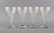 Belgian Crystal Glass Legagneux Glasses from Val St. Lambert, Set of 4 2