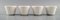 Cache-Pot en Porcelaine par Wilhelm Kåge pour Gustavsberg, 1960s, Set de 4 2