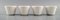 Porcelain Flower Pot Covers by Wilhelm Kåge for Gustavsberg, 1960s, Set of 4 2