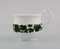 Grüne handbemalte Kaffeetassen aus Porzellan in Blatt-Optik von Meissen, 4er Set 3