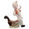 Figurine de Garçon et Coq Mid-20ème Siècle en Porcelaine de Herend 1