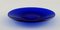 Blue Mouth-Blown Art Glass Plates by Monica Bratt for Reijmyre, Set of 4, Image 4
