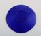 Blue Mouth-Blown Art Glass Plates by Monica Bratt for Reijmyre, Set of 4 5