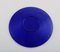 Blue Mouth-Blown Art Glass Plates by Monica Bratt for Reijmyre, Set of 4, Image 5