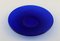 Blue Mouth-Blown Art Glass Plates by Monica Bratt for Reijmyre, Set of 4 3