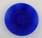 Blue Mouth-Blown Art Glass Plates by Monica Bratt for Reijmyre, Set of 4 2