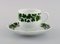 Tazas de café de porcelana en forma de hoja de vid verde con platillos de Meissen. Juego de 4, Imagen 2