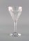 Belgian Crystal Glass White Wine Glasses by Legagneux for Val St. Lambert, Set of 8, Image 4