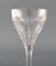 Belgian Crystal Glass White Wine Glasses by Legagneux for Val St. Lambert, Set of 8, Image 5