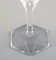 Belgian Crystal Glass White Wine Glasses by Legagneux for Val St. Lambert, Set of 8, Image 6