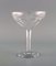 Belgian Crystal Glass Champagne Bowls by Legagneux for Val St. Lambert, Set of 7 4