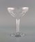 Belgian Crystal Glass Champagne Bowls by Legagneux for Val St. Lambert, Set of 7, Image 4