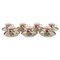 English Seven Flower of Tibet Chocolate Cups with Saucers from Coalport, Set of 14, Image 1