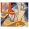 Skandinavisches Modernistisches Gemälde, Kubistisches Stillleben, 1975, Öl auf Leinwand, Gerahmt 1