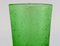 Decanter da vino in vetro soffiato verde e quattro bicchieri di Biot, Francia, set di 6, Immagine 7