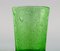 Französische Karaffen aus grünem Kunstglas Sechs Gläser und zwei kleine Krüge von Biot, 10er Set 8