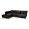 Black Leather Moule Corner Sofa from Brühl & Sippold 3