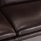 Brown Leather Two Seater Fellini Couch from Koinor 3