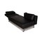 Chaise Longue Moule en Cuir Noir de Brühl & Sippold 3